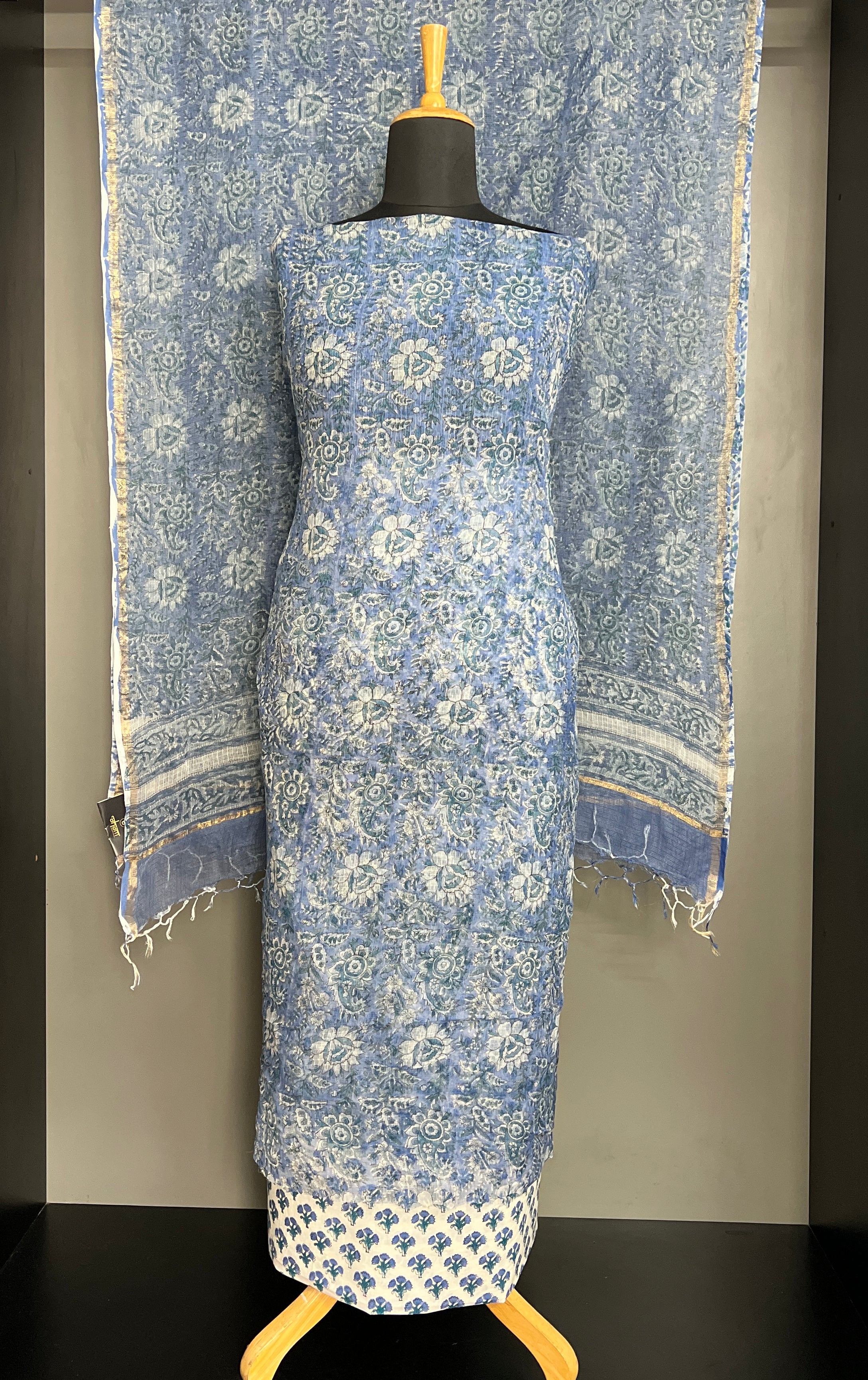 Hand Block Printed Kota Salwar Set | MF236