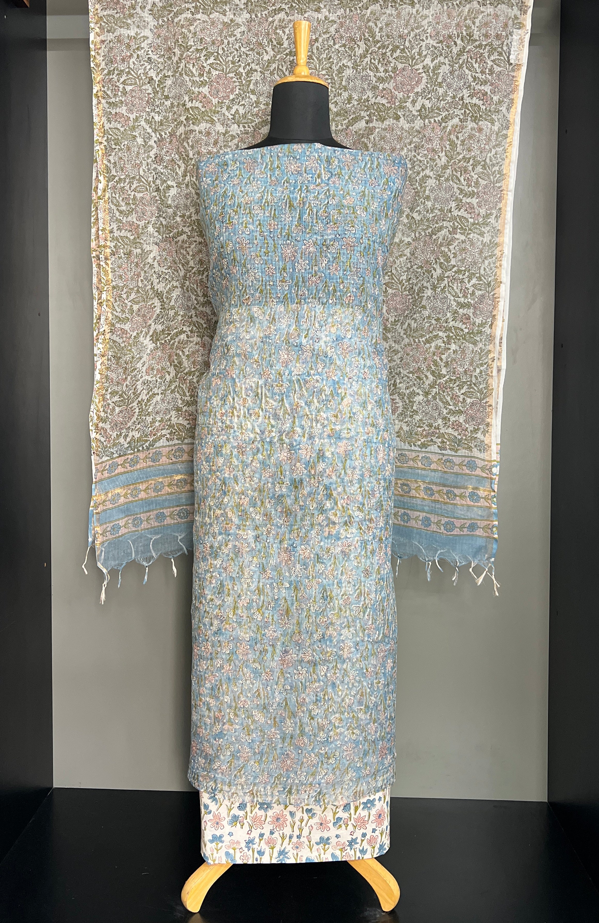 Hand Block Printed Kota Salwar Set | MF234
