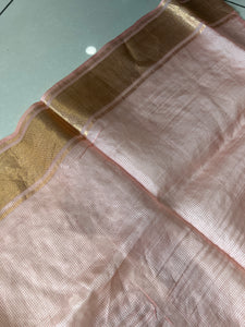 Check Weaving Patterned Pure Organza Saree | RGD716