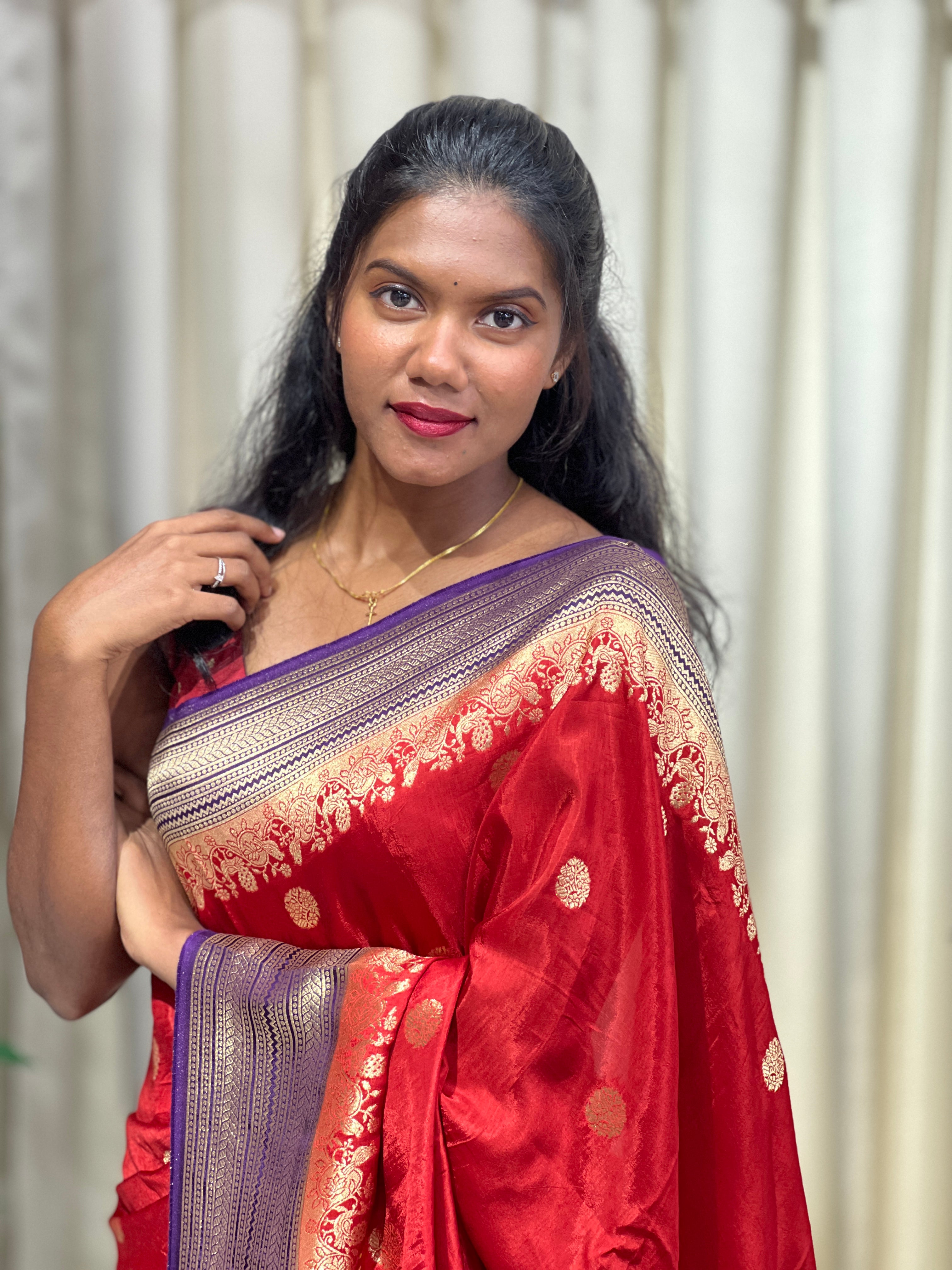 Banarasi Weaved Semi Tussar Saree | NN193