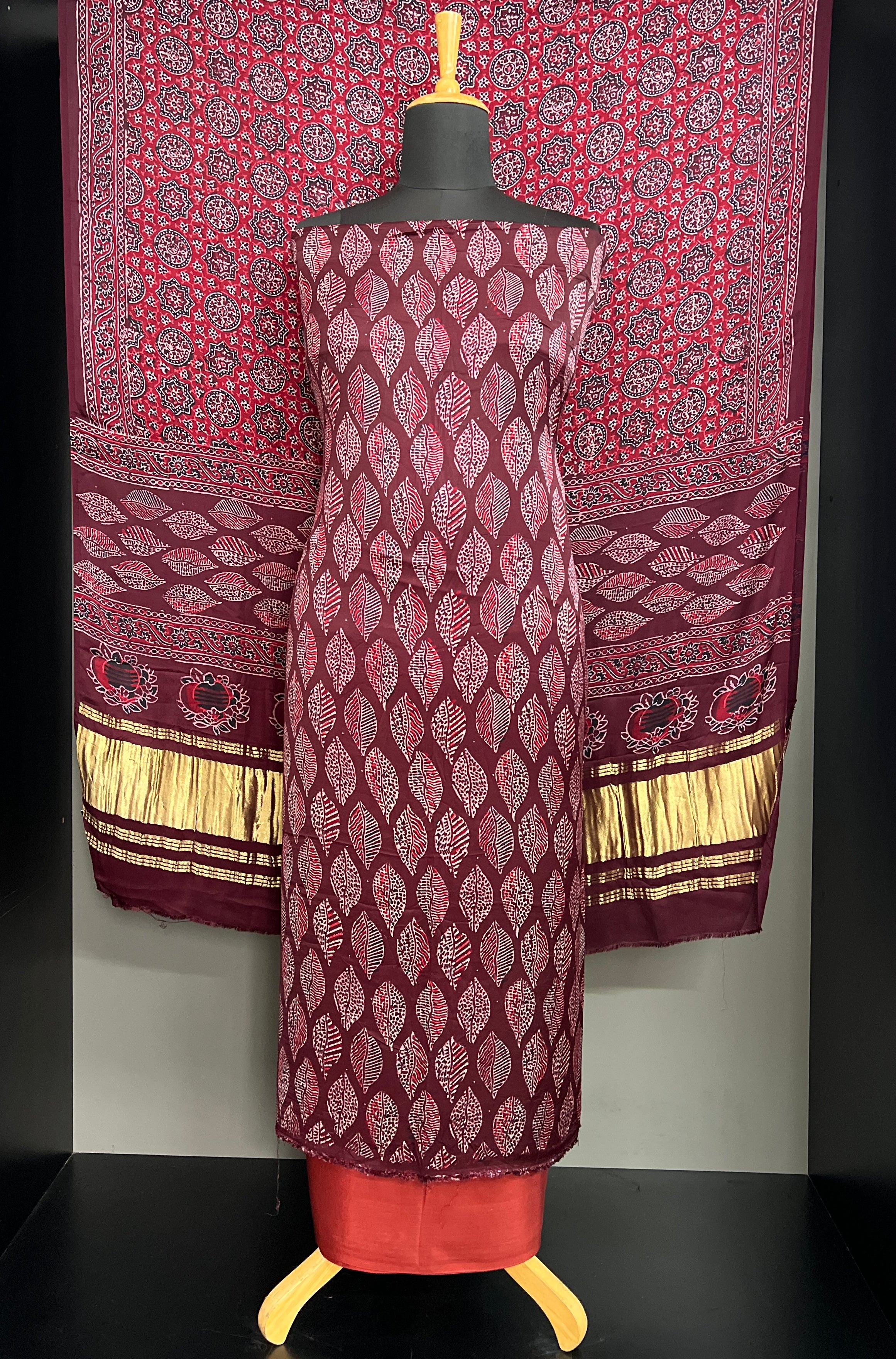 Leaf Printed Design Modal Salwar Set | MF106