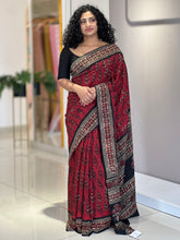 Block Printed Modal Saree | PF1064