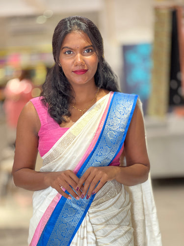 Double Shaded Semi Silk Saree | HT182