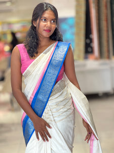 Double Shaded Semi Silk Saree | HT182