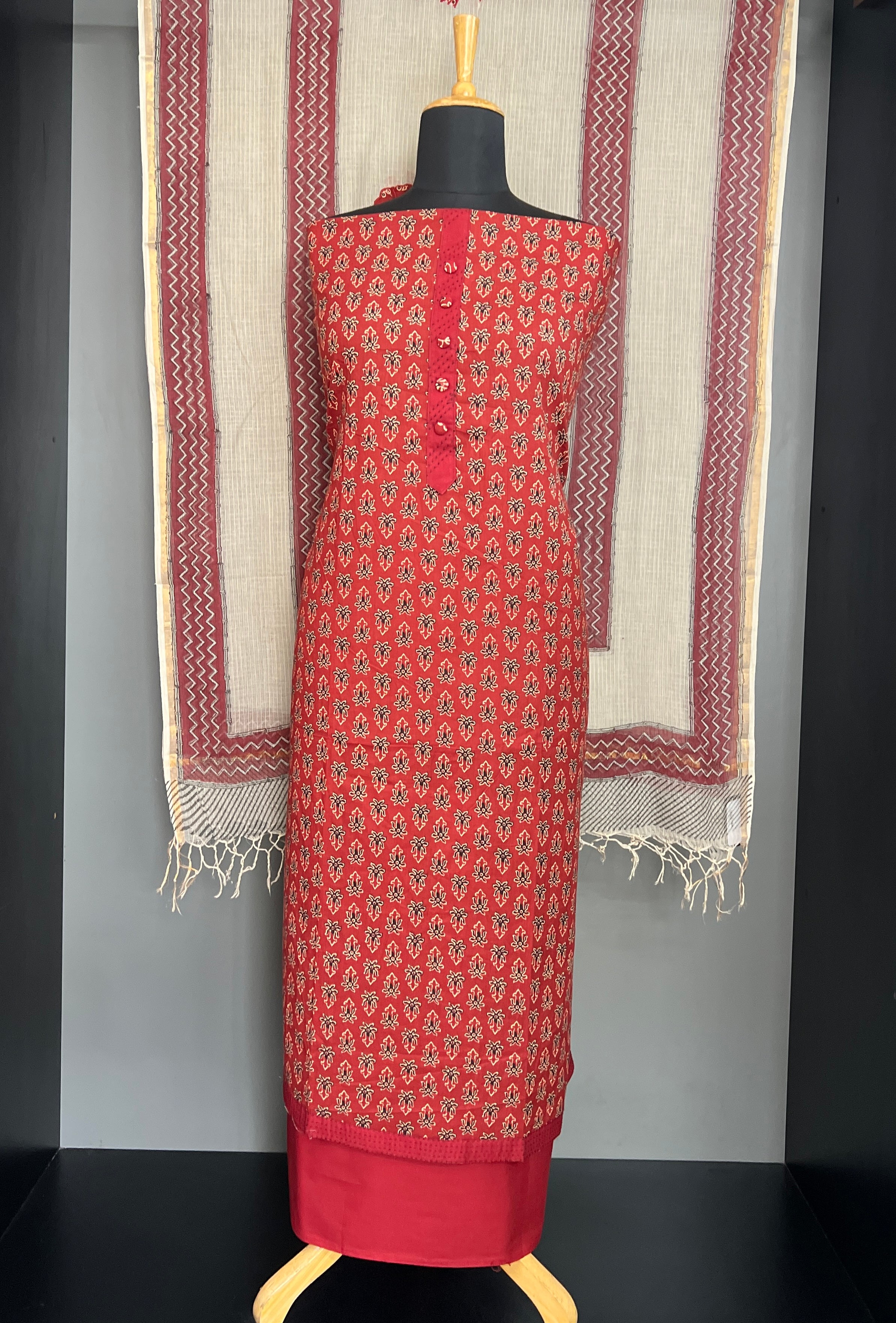 Floral Printed Pattern Cotton Salwar Set | MF199