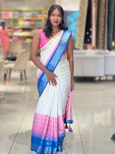 Double Shaded Semi Silk Saree | HT182