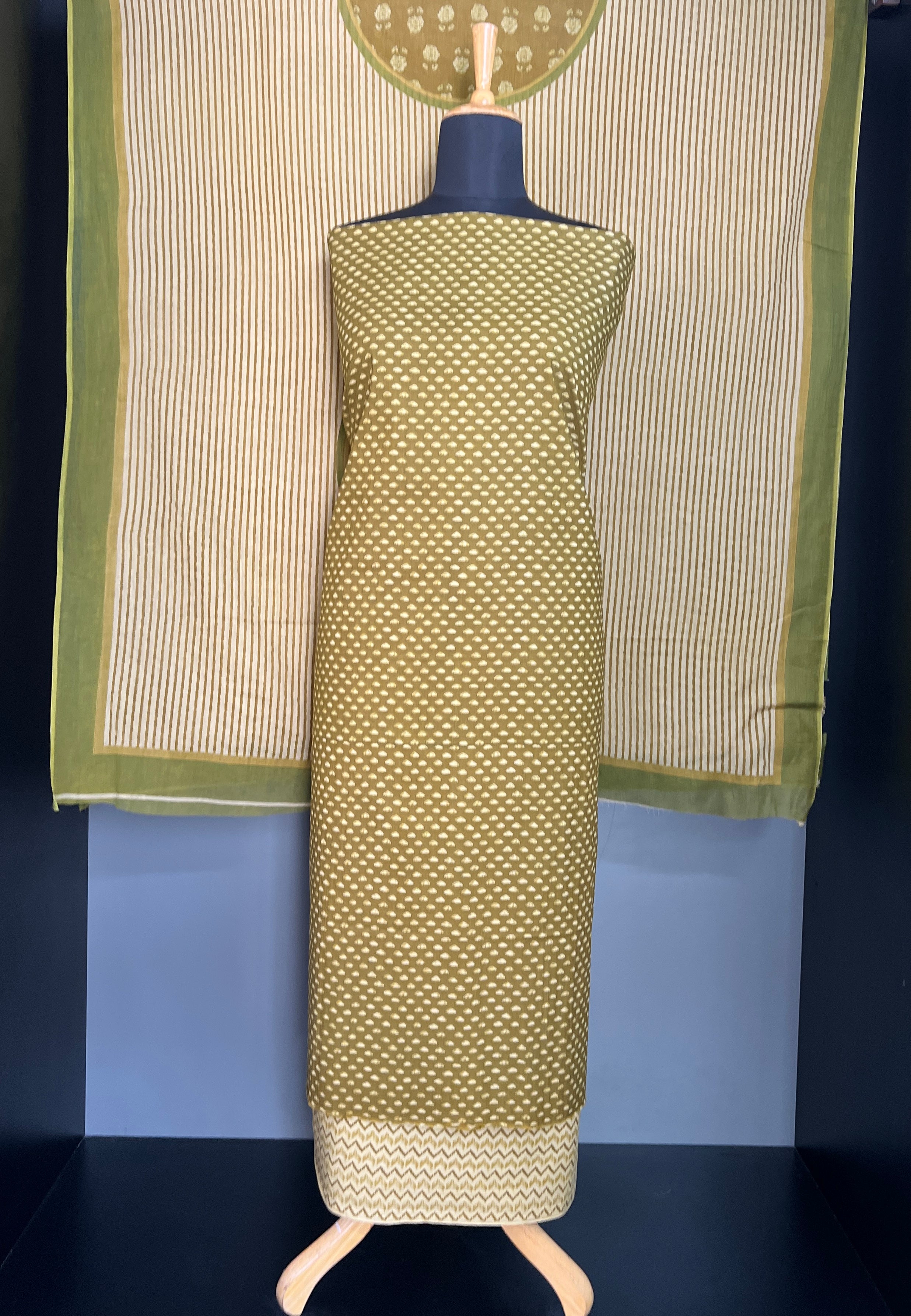 Geometrical Printed Pattern  Cotton Salwar Set | MF220