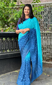 Dip-Dyed Georgette Sarees | ARS332