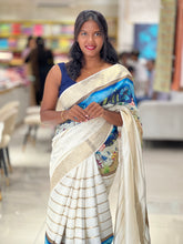 Digital Printed Semi Silk Saree | HT184
