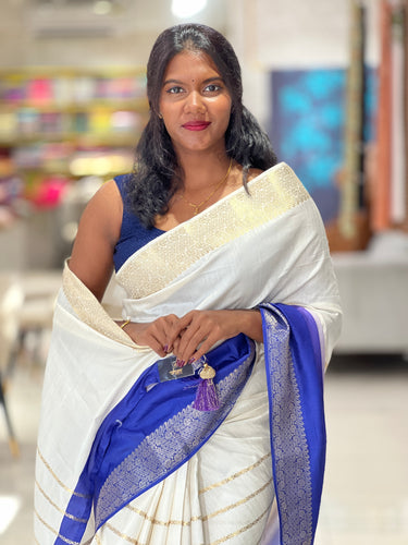 Double Shaded Semi Silk Saree | HT181