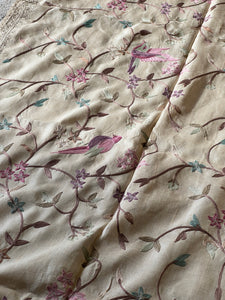 Embroidery With Zari Border Detailed Tussar Saree | RGD731