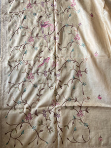 Embroidery With Zari Border Detailed Tussar Saree | RGD731