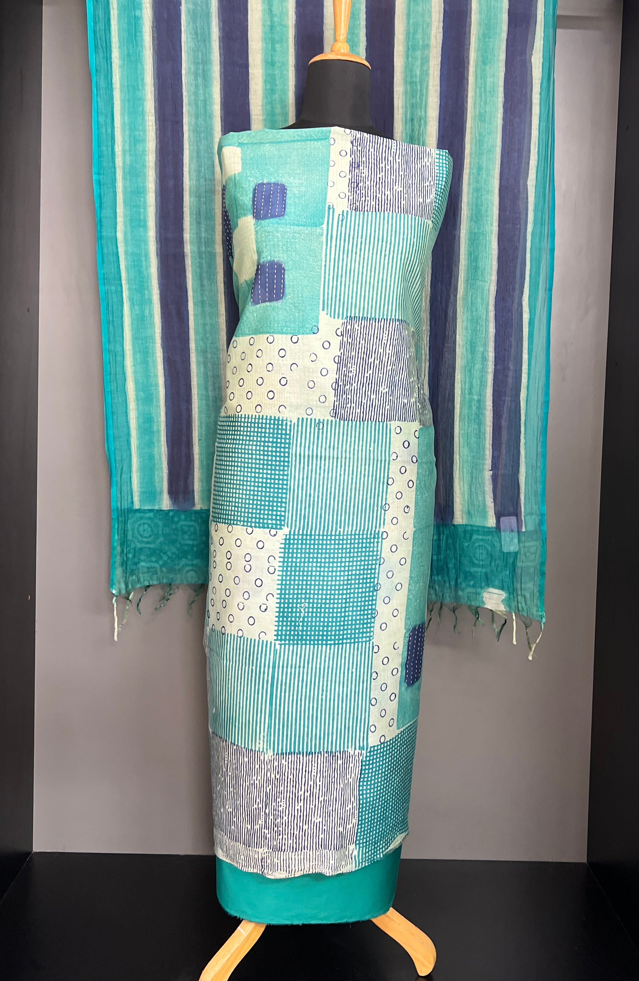 Digital Printed Chanderi Salwar Set | YNG1569