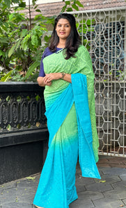 Dip-Dyed Georgette Sarees | ARS332