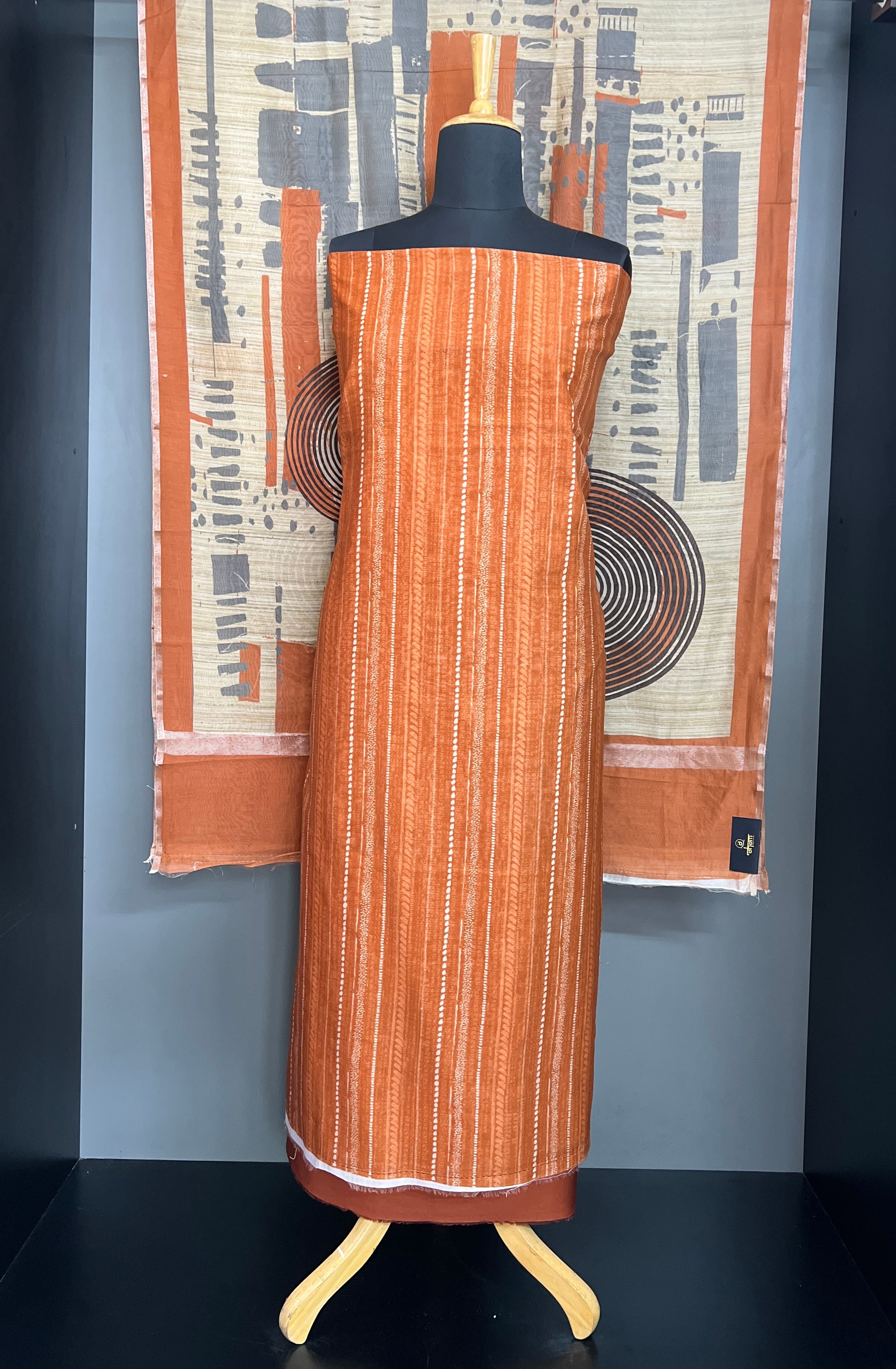 Digital Printed Pattern  Chanderi Salwar Set | YNG1565