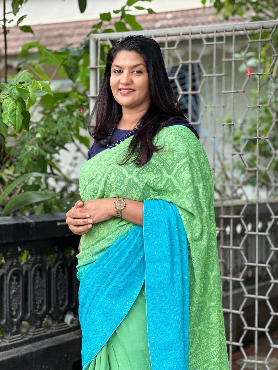 Dip-Dyed Georgette Sarees | ARS332