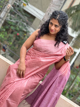 Stripe Weaving Pattern Tussar Finish Saree | DLS204