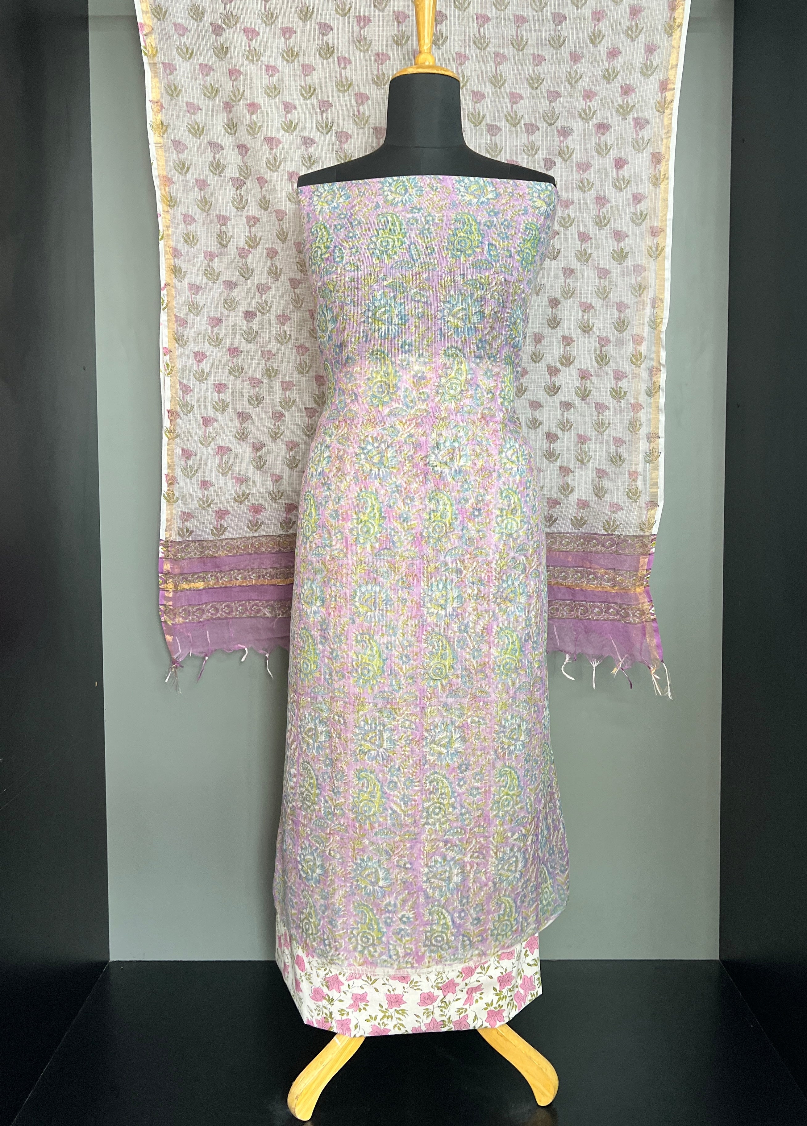 Printed Pattern Silky Kota Salwar Set | MF228