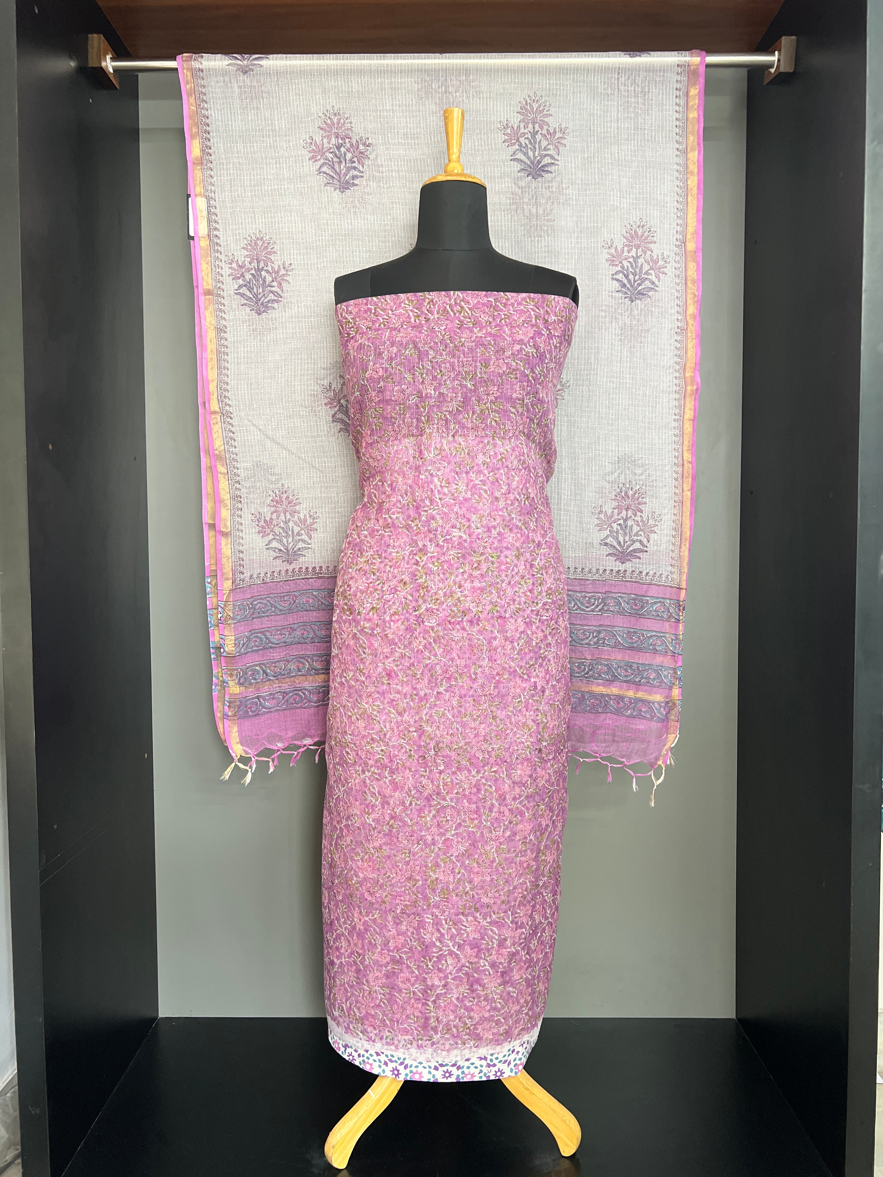 Printed Pattern Silky Kota Salwar Set | MF229