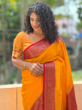 Zari Weaved Warm Silk Saree | NN105
