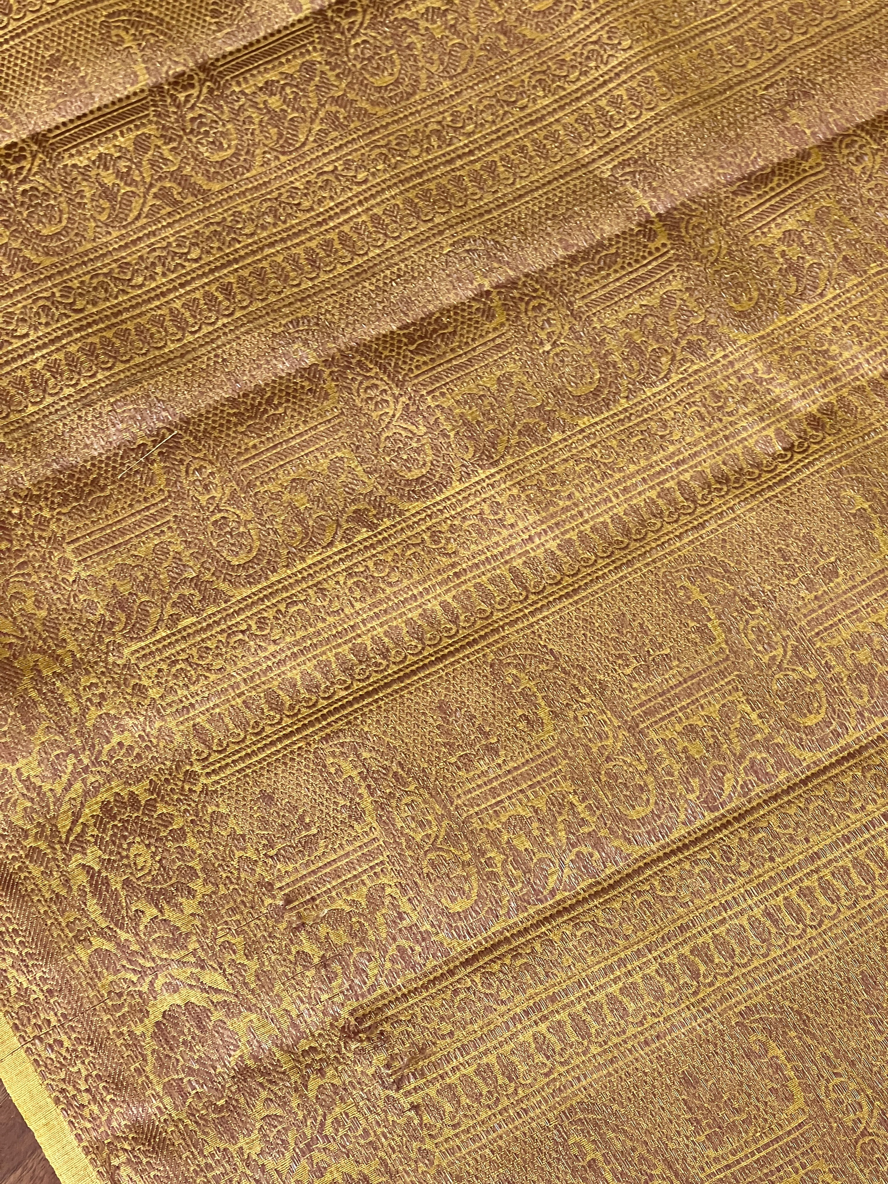 Banarasi Weaving Border Muga Tussar Saree | NLM118