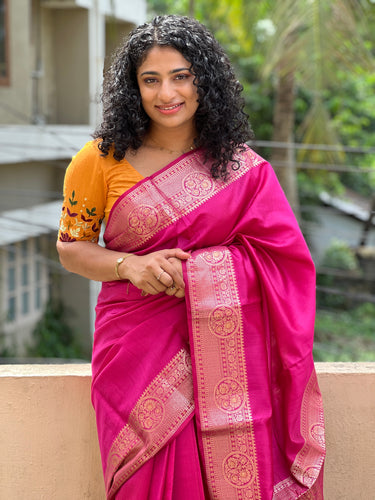 Banarasi Weaved Chiniya Silk Saree | JCL512