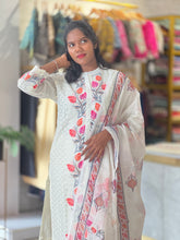Floral Digital Printed Chanderi Finish Kurta Set | FW338
