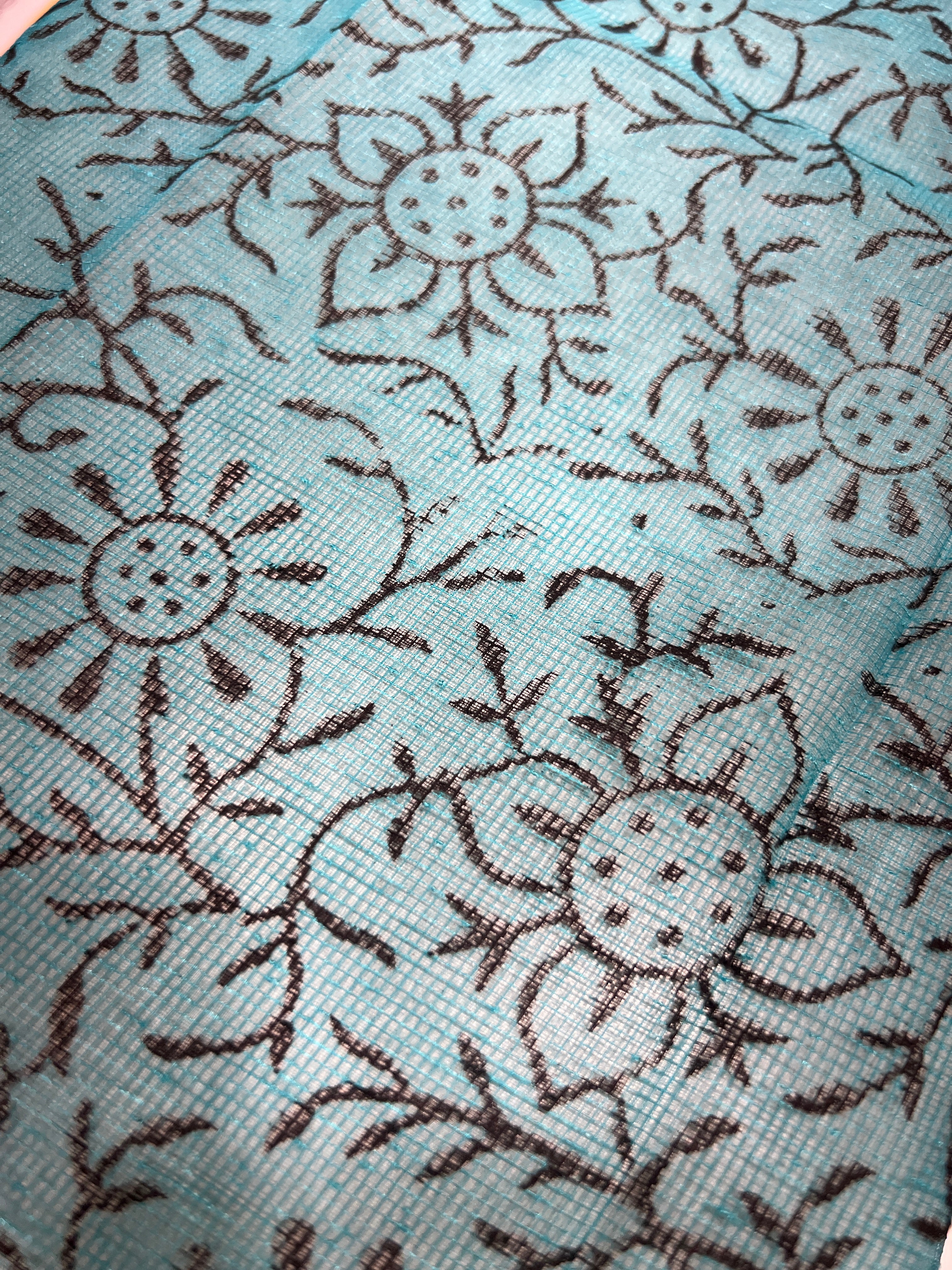Floral Embroidery Tepchi Kota Saree | JSC702