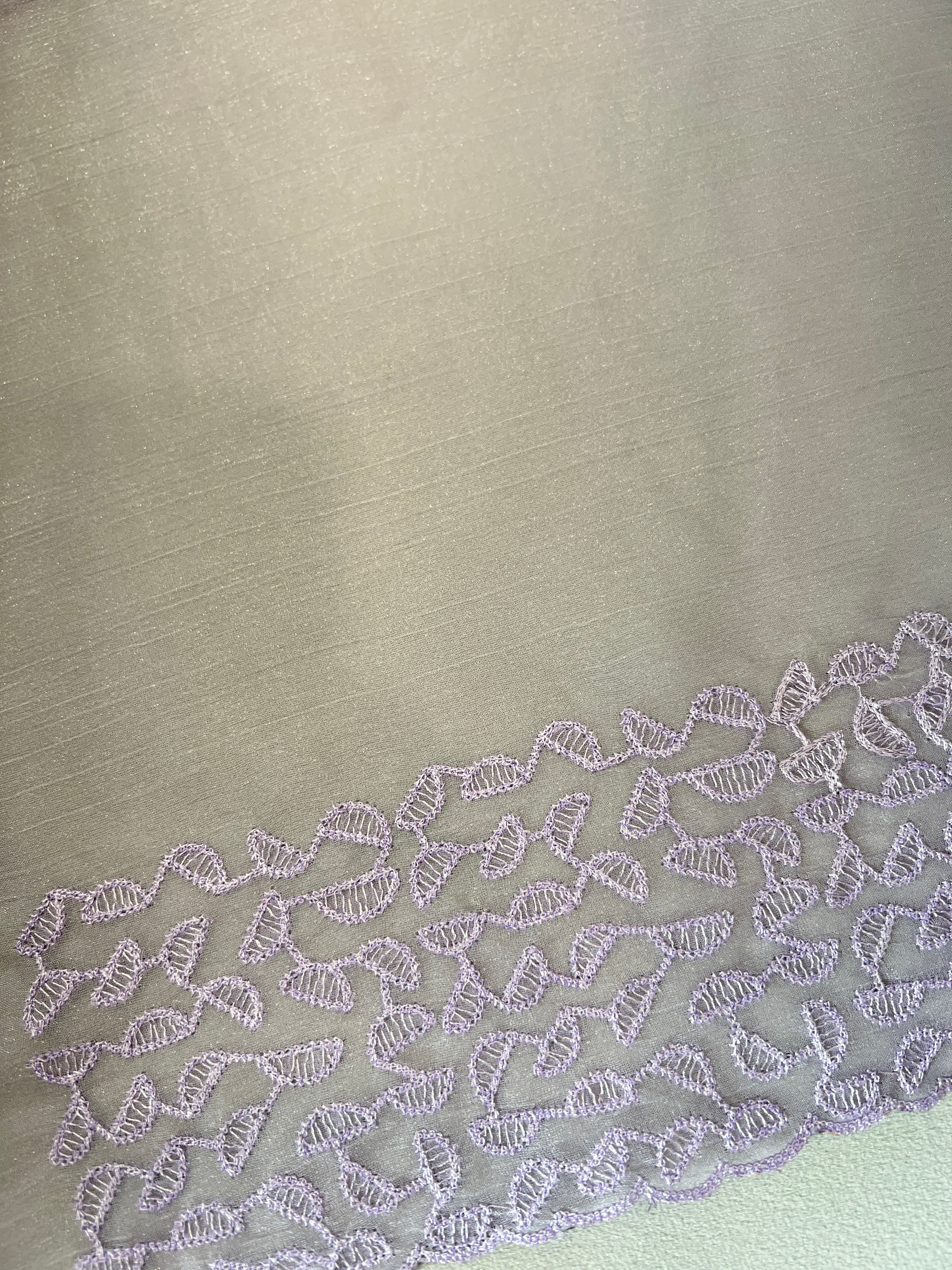Shimmer Crushed Organza Saree | SBP304