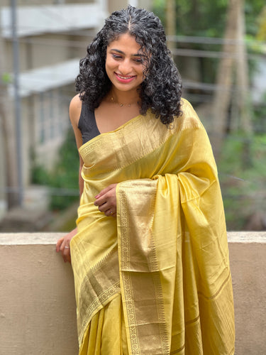 Zari Weaved Chiniya Silk Saree | JCL513