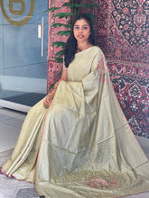 Embroidery With Mirror Detailed Pure Tussar Saree | RGD735