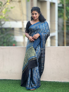 Screen Printed Modal Silk Saree | SAC132