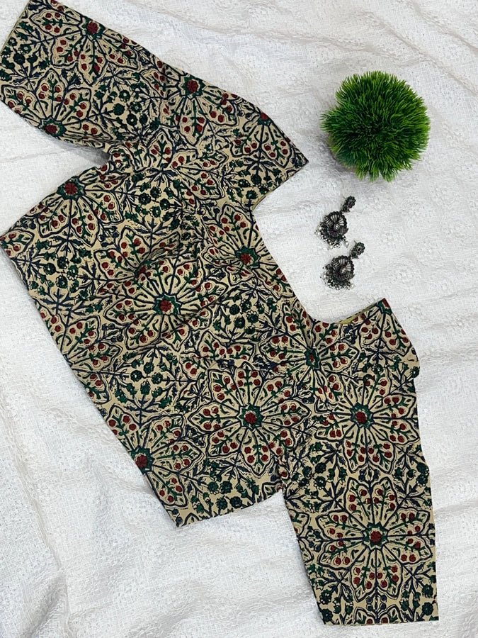 Screen Printed Cotton Stitched Blouse | DNB101