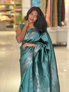 Zari Weaved Semi Silk Saree | HT140