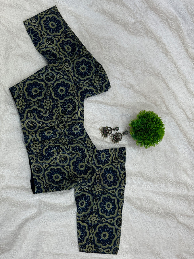 Ajrak Printed Cotton Stitched Blouse | DNB103