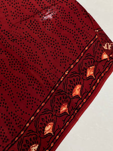 Modal Saree With Block Print Detailing | PF1070