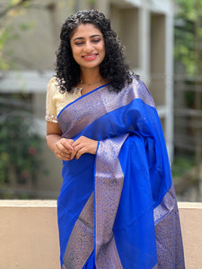 Royal Blue Warm Silk Saree | NN112