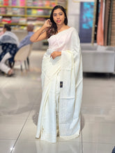 Point Embroidery Detailed Semi Tussar Saree |SUN543