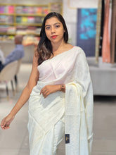 Point Embroidery Detailed Semi Tussar Saree |SUN543