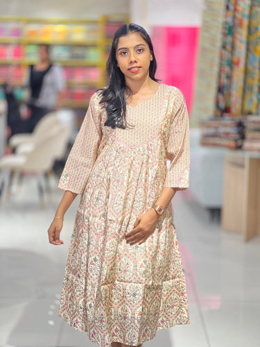 Digital Printe Semi-Silk Kurta | SV158