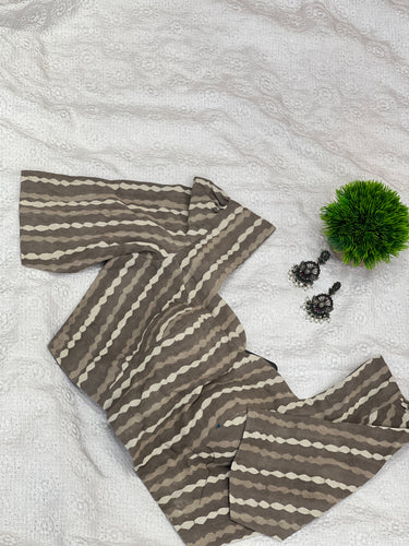 Block Printed Cotton Stitched Blouse | DNB109