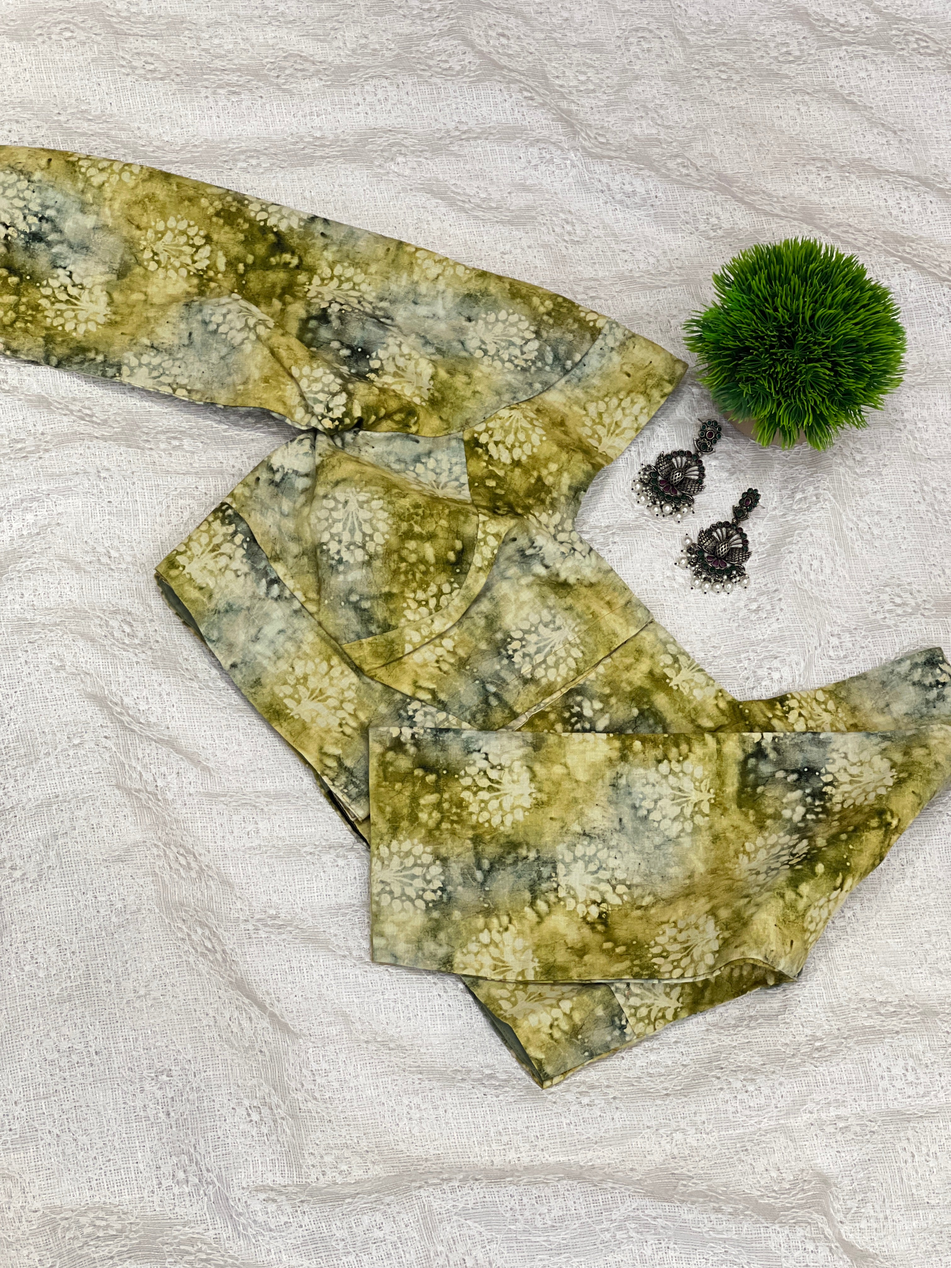 Digital Printed Cotton Stitched Blouse | DNB105