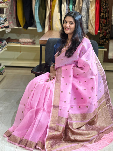 Banarasi Weaved Silk Organza Saree | JCL656