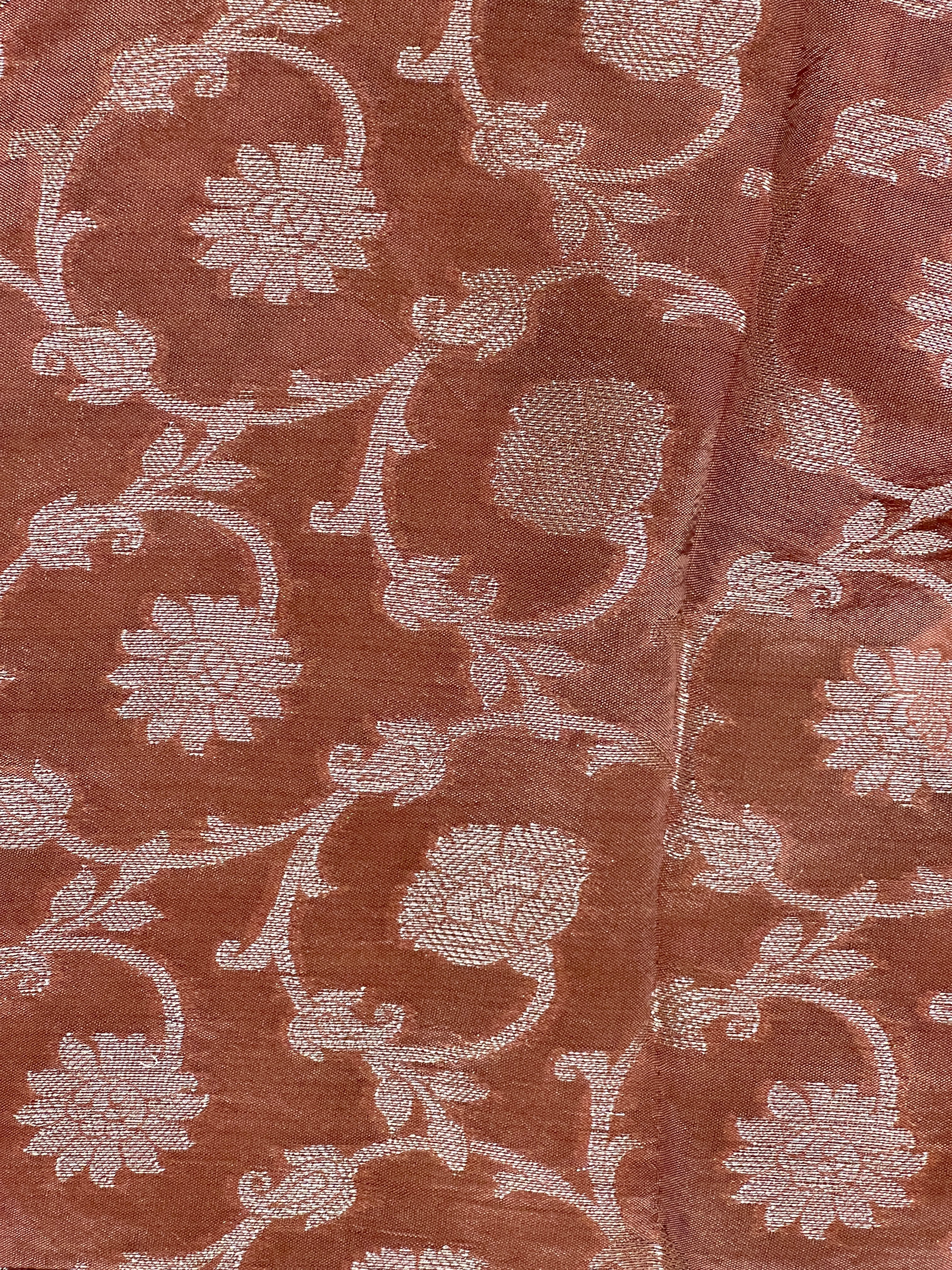 Stripe Zari Woven Semi Silk Saree | MB163
