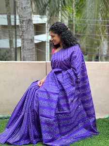 Organza Weaving Pattern Tussar Saree | SKH194