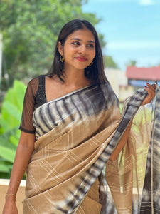 Kesiya Weaving Bhagalpuri Linen Saree | US209