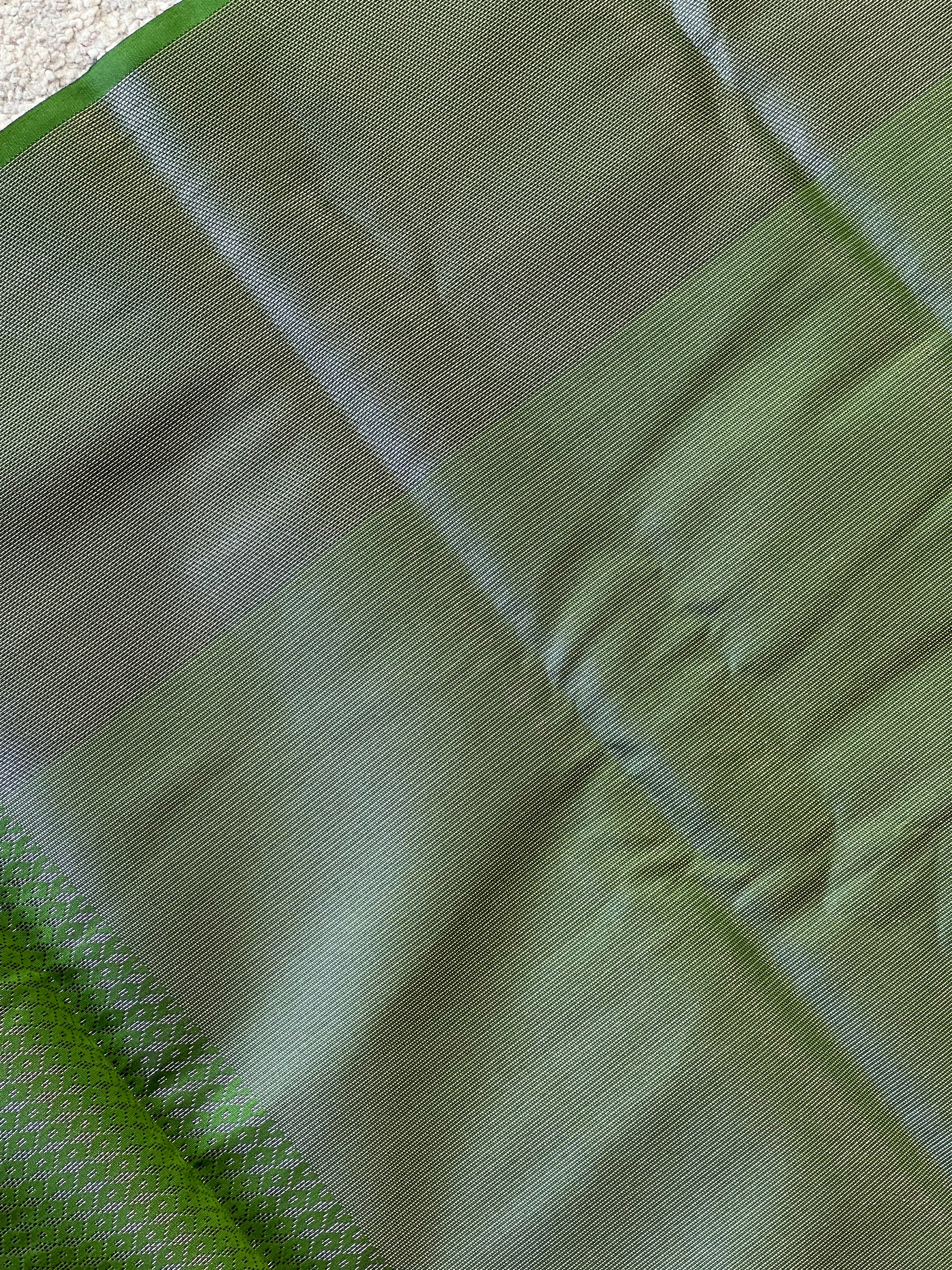 Traditional Brocade Silver&Thread Weaving Semi Silk Saree | KAC174