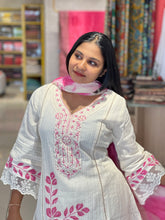 Floral Hand Painted Cotton Kurta Set | FW333