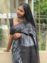 Tie & Dye Bagalpuri Linen Saree | US206