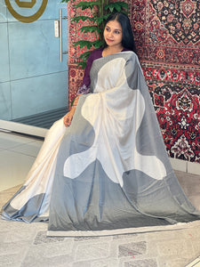Digital Printed Crepe Silk Saree | SSN189